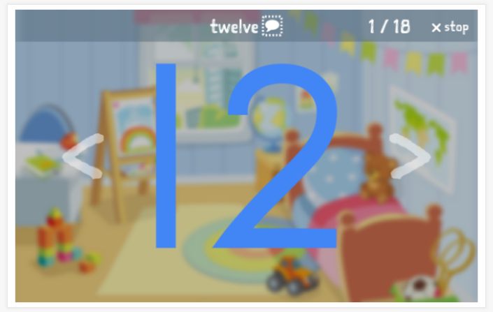 Voorstelling van het thema Getallen 11-100 van de app Engels voor kinderen