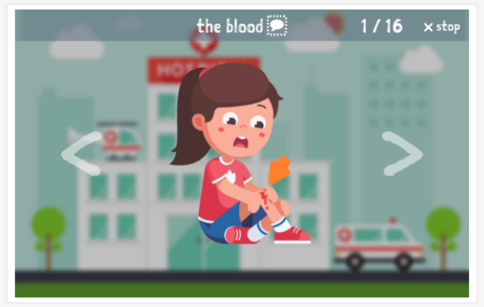 Voorstelling van het thema Ziek zijn van de app Engels voor kinderen
