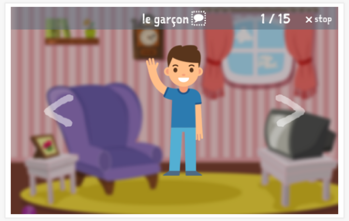 Voorstelling van het thema Mensen van de app Frans voor kinderen