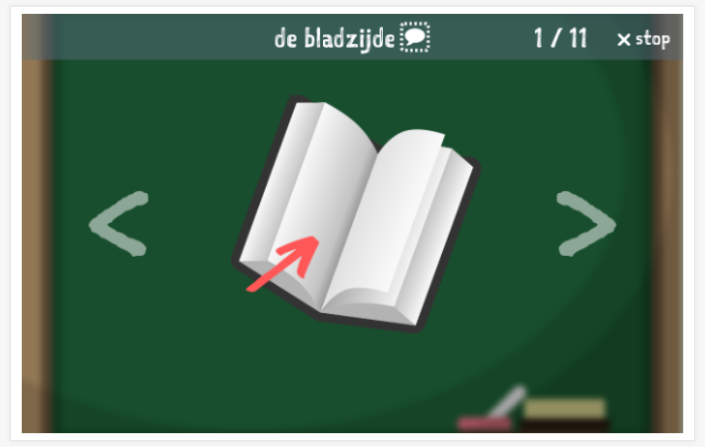 Voorstelling van het thema Lezen van de app Nederlands voor kinderen