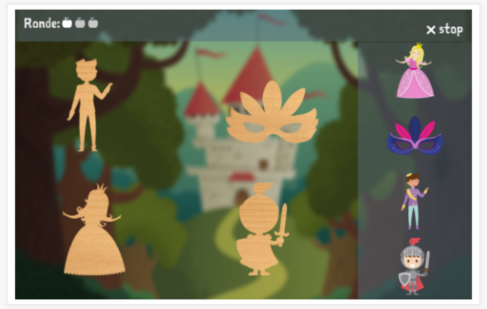 Puzzelspel van het thema Sprookjes van de app Pools voor kinderen