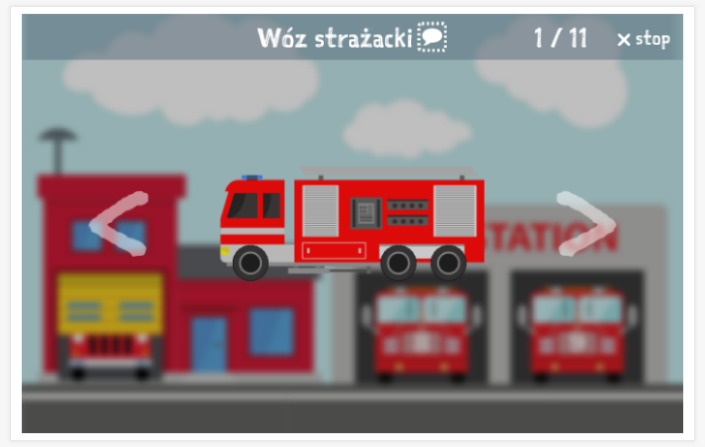 Voorstelling van het thema Brandweer van de app Pools voor kinderen